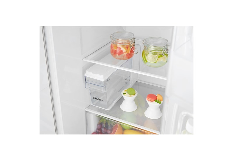 LG Americká chladnička LG | Door-in-Door™ | F | Hrubý objem 663 l | 419 kWh/rok | Lineární invertorový kompresor | Total No Frost | Multi-Air Flow™ | Vnější LED displej, GSJ361DIDV