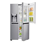 LG Americká chladnička | Door-in-Door™ | F | Hrubý objem 668 l | 431 kWh/rok | LG Lineární invertorový kompresor | LG Total No Frost | Multi-Air Flow™ | Vnější LED displej | Nápojový automat | Pure N Fresh™, GSJ960PZBZ