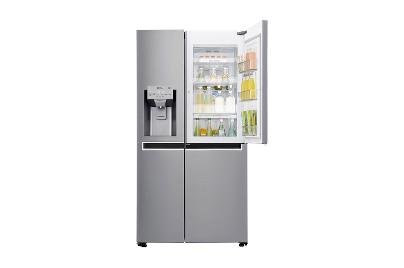 LG Americká chladnička | Door-in-Door™ | F | Hrubý objem 668 l | 431 kWh/rok | LG Lineární invertorový kompresor | LG Total No Frost | Multi-Air Flow™ | Vnější LED displej | Nápojový automat | Pure N Fresh™, GSJ960PZBZ