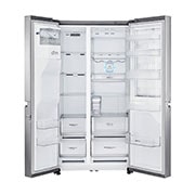 LG Door-in-Door™ | F (v rozsahu A až G) | Hrubý objem 668 l | 376 kWh/rok | LG Lineární invertorový kompresor | LG Total No Frost | Multi-Air Flow™ | Vnější LED displej | Nápojový automat | Pure N Fresh™, GSJ961NEBZ