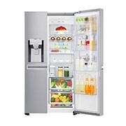 LG Door-in-Door™ | F (v rozsahu A až G) | Hrubý objem 668 l | 376 kWh/rok | LG Lineární invertorový kompresor | LG Total No Frost | Multi-Air Flow™ | Vnější LED displej | Nápojový automat | Pure N Fresh™, GSJ961NEBZ