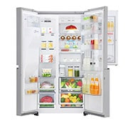 LG Door-in-Door™ | F (v rozsahu A až G) | Hrubý objem 668 l | 376 kWh/rok | LG Lineární invertorový kompresor | LG Total No Frost | Multi-Air Flow™ | Vnější LED displej | Nápojový automat | Pure N Fresh™, GSJ961NEBZ