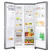 LG Americká chladnička | F | Hrubý objem 688 l | 431 kWh/rok | LG Lineární invertorový kompresor | LG Total No Frost  | Multi-Air Flow™ | Vnější LED displej | Nápojový automat, GSL481PZXZ