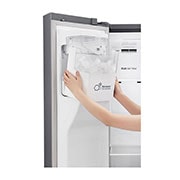 LG Americká chladnička | F | Hrubý objem 688 l | 431 kWh/rok | LG Lineární invertorový kompresor | LG Total No Frost  | Multi-Air Flow™ | Vnější LED displej | Nápojový automat, GSL481PZXZ