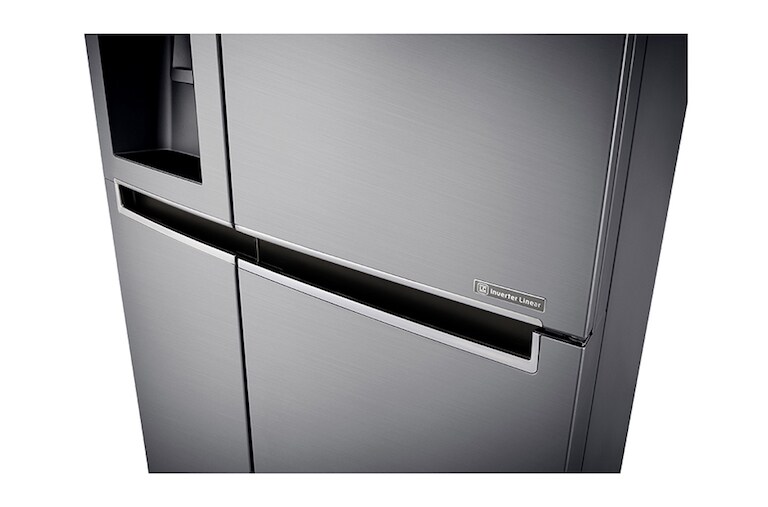 LG Americká chladnička | F | Hrubý objem 668 l | 431 kWh/rok | LG Lineární invertorový kompresor | LG Total No Frost | Multi-Air Flow™ | Vnější LED displej | Nápojový automat, GSL760PZUZ