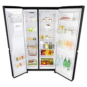 LG Americká chladnička | F | Hrubý objem 668 l | 431 kWh/rok | LG Lineární invertorový kompresor | LG Total No Frost | Door cooling™ | Multi-Air Flow™| Smart Diagnosis™+ WiFi, GSL761MCZZ