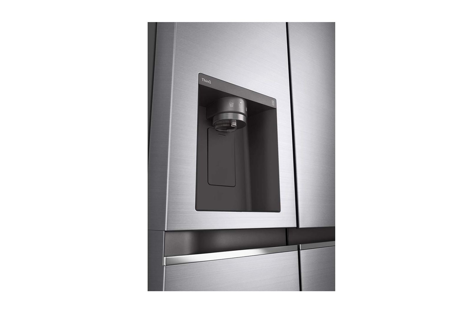 LG Americká chladnička LG | D | 635 l | Lineární kompresor | DoorCooling+|Stříbrná, GSLV70PZTD