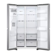 LG Americká chladnička LG | D | 635 l | Lineární kompresor | DoorCooling+|Stříbrná, GSLV70PZTD