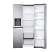 LG Americká chladnička LG | D | 635 l | Lineární kompresor | DoorCooling+|Stříbrná, GSLV70PZTD