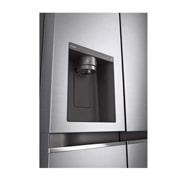 LG Americká chladnička LG | D | 635 l | Lineární kompresor | DoorCooling+|Stříbrná, GSLV70PZTD