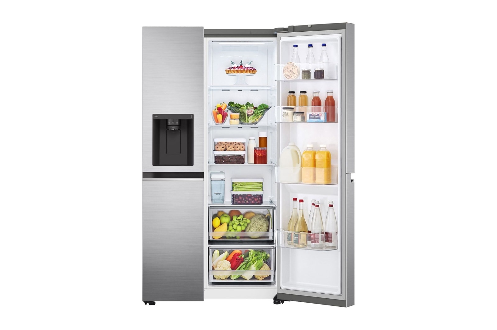 LG Americká chladnička | E (v rozsahu A až G) | Hrubý objem 674 l | 350 kWh / rok | Americká chladnička | LG Lineární kompresor | Multi Air Flow | AI Smart Learner | Door cooling |Deodorizer, GSLV70PZTE