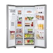 LG Americká chladnička | E (v rozsahu A až G) | Hrubý objem 674 l | 350 kWh / rok | Americká chladnička | LG Lineární kompresor | Multi Air Flow | AI Smart Learner | Door cooling |Deodorizer, GSLV70PZTE
