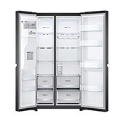 LG E (v rozsahu A až G) | Hrubý objem 674 l | 350 kWh/rok | LG Lineární kompresor | Multi Air Flow | Door Cooling | Deodorizer | LG ThinQ+WiFi | Fresh Balancer | AI Smart Learner, GSLV71MCLE