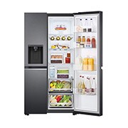 LG E (v rozsahu A až G) | Hrubý objem 674 l | 350 kWh/rok | LG Lineární kompresor | Multi Air Flow | Door Cooling | Deodorizer | LG ThinQ+WiFi | Fresh Balancer | AI Smart Learner, GSLV71MCLE