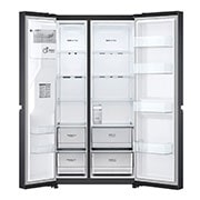 LG Americká chladnička LG | D | 635 l | Lineární kompresor | DoorCooling+|Černá/šedá, GSLV71MCTD