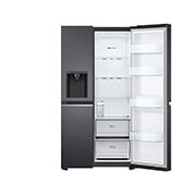 LG Americká chladnička LG | D | 635 l | Lineární kompresor | DoorCooling+|Černá/šedá, GSLV71MCTD