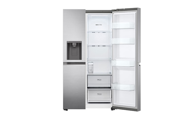 LG Americká chladnička LG | D | 635 l | Lineární kompresor | ThinQ™WiFi|Stříbrná, GSLV71PZTD