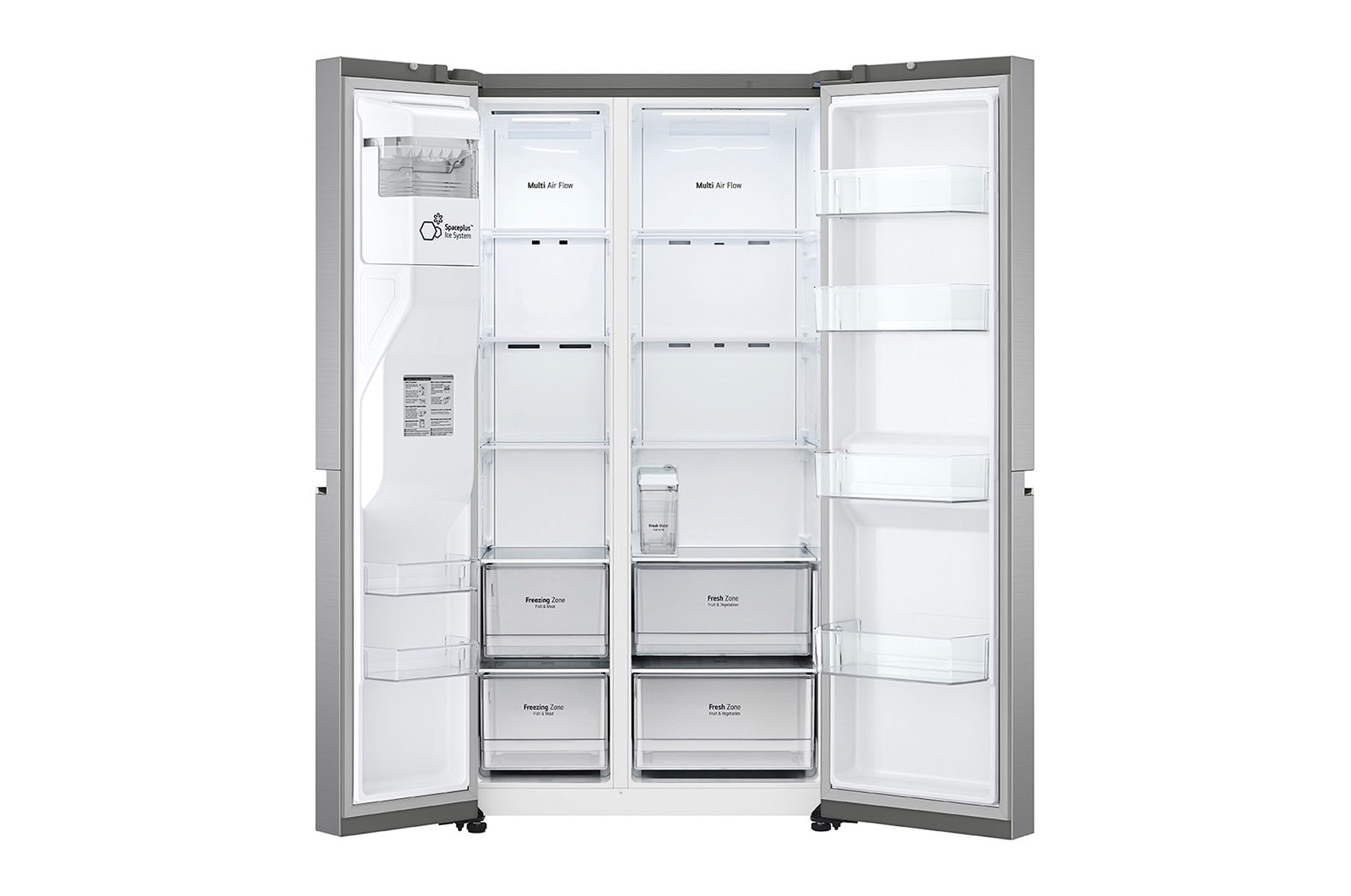 LG Americká chladnička LG | D | 635 l | Lineární kompresor | ThinQ™WiFi|Stříbrná, GSLV71PZTD