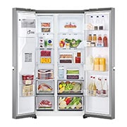 LG Americká chladnička LG | D | 635 l | Lineární kompresor | ThinQ™WiFi|Stříbrná, GSLV71PZTD