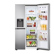 LG Americká chladnička LG | D | 635 l | Lineární kompresor | ThinQ™WiFi|Stříbrná, GSLV71PZTD