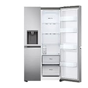 LG Americká chladnička LG | D | 635 l | Lineární kompresor | ThinQ™WiFi|Stříbrná, GSLV71PZTD