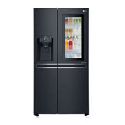 Čelní pohled na Americká chladnička | InstaView Door-in-Door™ | F | Hrubý objem 675 l | 431 kWh/rok | LG Lineární invertorový kompresor | LG Total No Frost | Multi-Air Flow™ | Nápojový automat | Pure N Fresh™ | ThinQ™ &#43; WiFi GSX960MTAZ