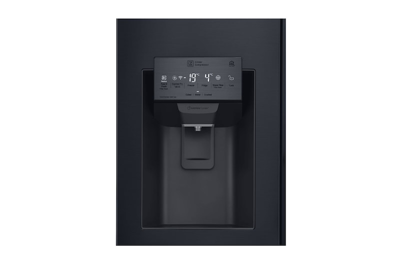 LG Americká chladnička | InstaView Door-in-Door™ | F | Hrubý objem 675 l | 431 kWh/rok | LG Lineární invertorový kompresor | LG Total No Frost | Multi-Air Flow™ | Nápojový automat | Pure N Fresh™ | ThinQ™ + WiFi, GSX960MTAZ