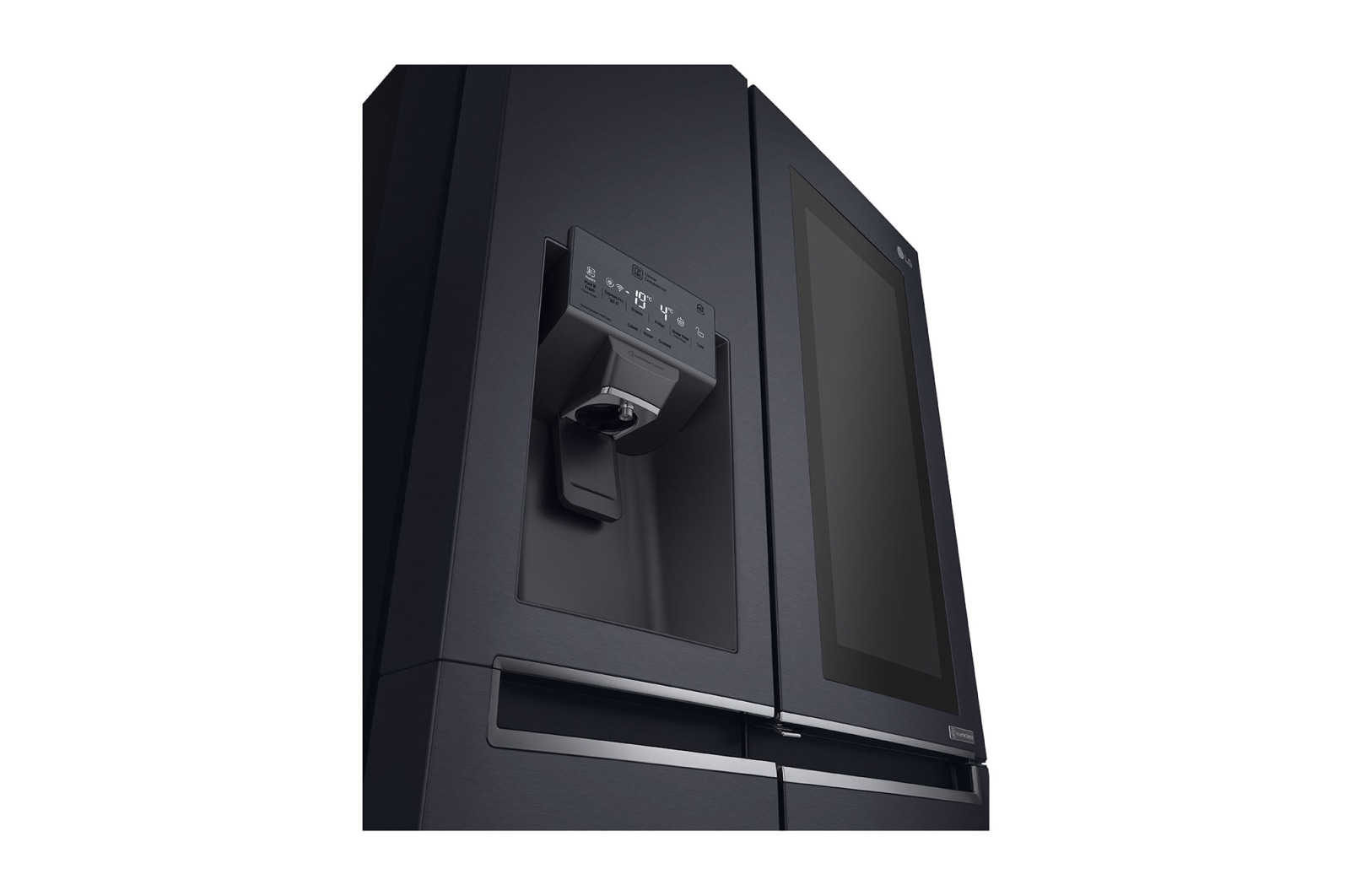 LG Americká chladnička | InstaView Door-in-Door™ | F | Hrubý objem 675 l | 431 kWh/rok | LG Lineární invertorový kompresor | LG Total No Frost | Multi-Air Flow™ | Nápojový automat | Pure N Fresh™ | ThinQ™ + WiFi, GSX960MTAZ