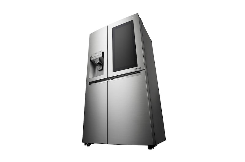 LG Americká chladnička | InstaView Door-in-Door™ | F | Hrubý objem 675 l | 431 kWh/rok | LG Lineární invertorový kompresor | LG Total No Frost | Multi-Air Flow™ | Nápojový automat | Pure N Fresh™ | ThinQ™ + WiFi, GSX961NSAZ