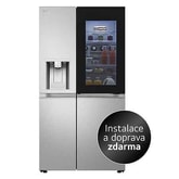 Americká chladnička LG | D | 628 l | InstaView Door-in-Door™ | Černá/šedá