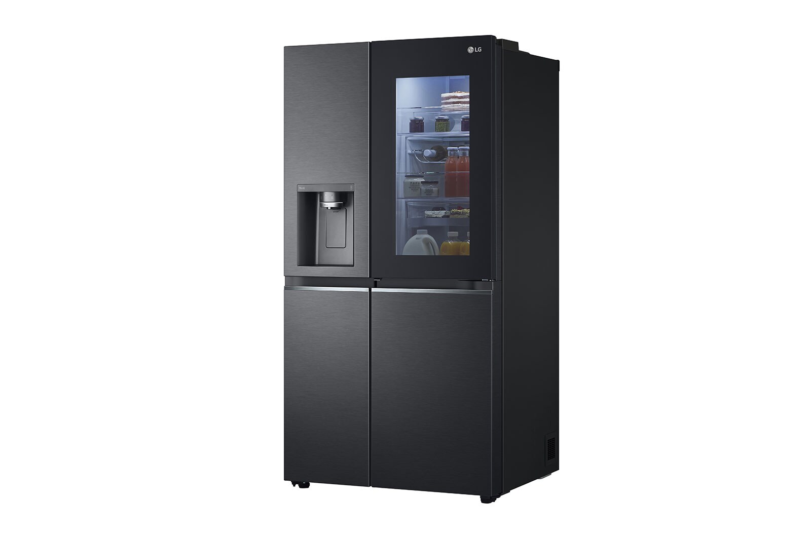 LG Americká chladnička LG | E | 635 l | Lineární kompresor | InstaView Door-in-Door™, GSXV90MCAE