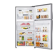 LG ﻿Kombinovaná chladnička | E (v rozsahu A až G) | Hrubý objem 630 l | 323 kWh/rok | LG Lineární invertorový kompresor | LG Total No Frost | Multi-Air Flow™ | Vnější LED displej | ThinQ™ + WiFi, GTF916PZPYD