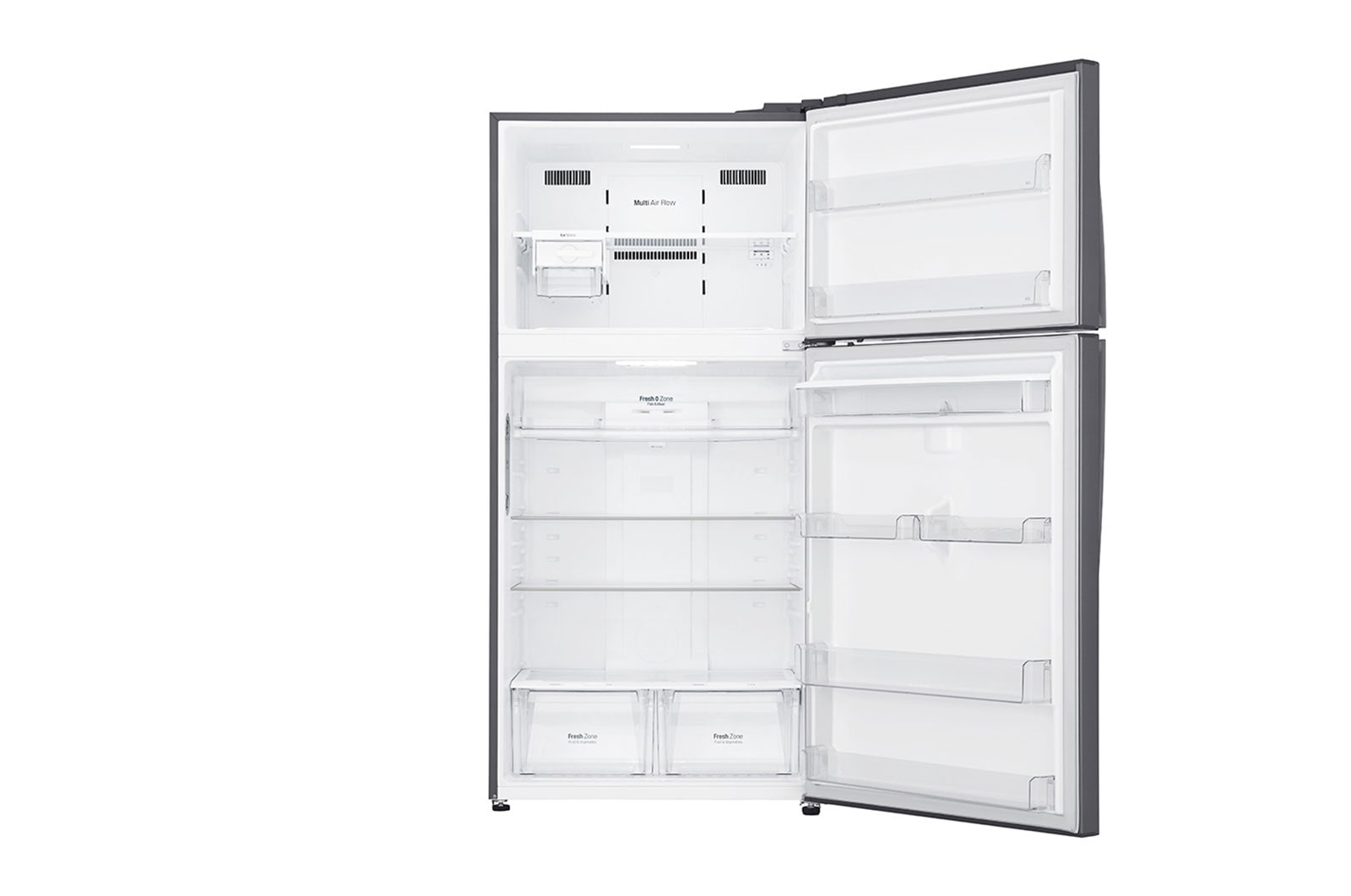 LG ﻿Kombinovaná chladnička | E (v rozsahu A až G) | Hrubý objem 630 l | 323 kWh/rok | LG Lineární invertorový kompresor | LG Total No Frost | Multi-Air Flow™ | Vnější LED displej | ThinQ™ + WiFi, GTF916PZPYD