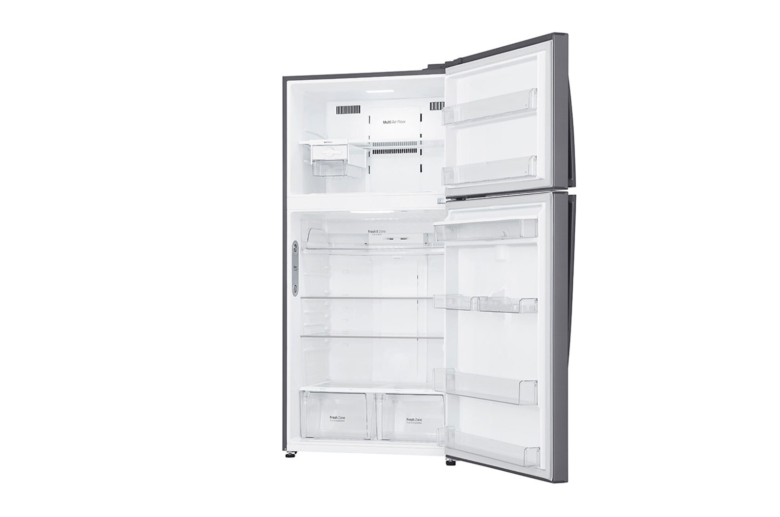 LG ﻿Kombinovaná chladnička | E (v rozsahu A až G) | Hrubý objem 630 l | 323 kWh/rok | LG Lineární invertorový kompresor | LG Total No Frost | Multi-Air Flow™ | Vnější LED displej | ThinQ™ + WiFi, GTF916PZPYD