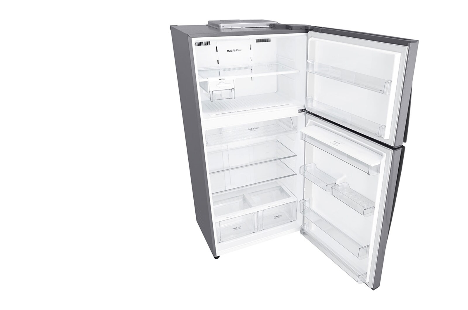 LG ﻿Kombinovaná chladnička | E (v rozsahu A až G) | Hrubý objem 630 l | 323 kWh/rok | LG Lineární invertorový kompresor | LG Total No Frost | Multi-Air Flow™ | Vnější LED displej | ThinQ™ + WiFi, GTF916PZPYD