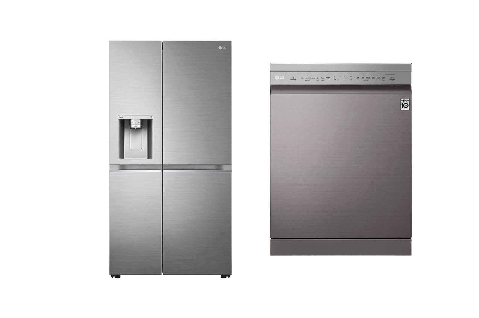 Čelní pohled na KUCHYŇSKÝ SET  | Americká chladnička GSLV90PZAE &#43; Myčka na nádobí DF325FP KITCHEN5