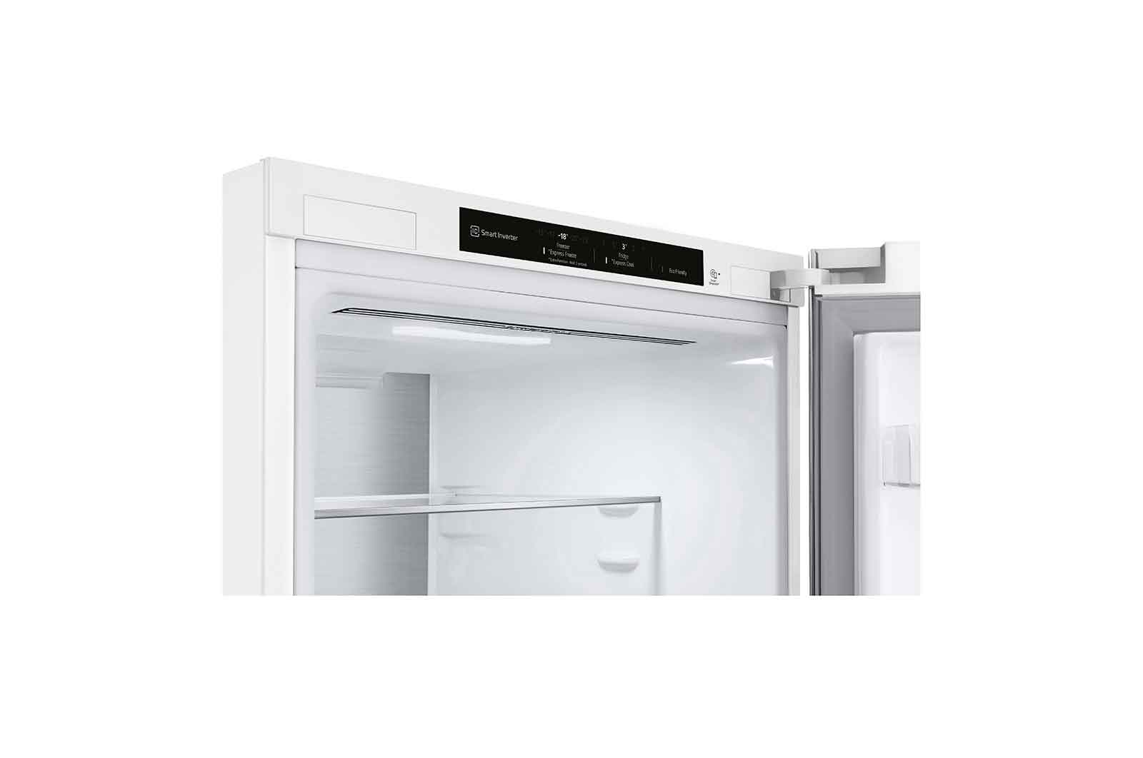 LG ﻿Kombinovaná chladnička | C | Hrubý objem 419 l | 172 kWh/rok | LG Lineární invertorový kompresor | LG Total No Frost | DoorCooling+™ | Vnitřní LED displej | Smart Diagnosis™, GBB72SWVCN