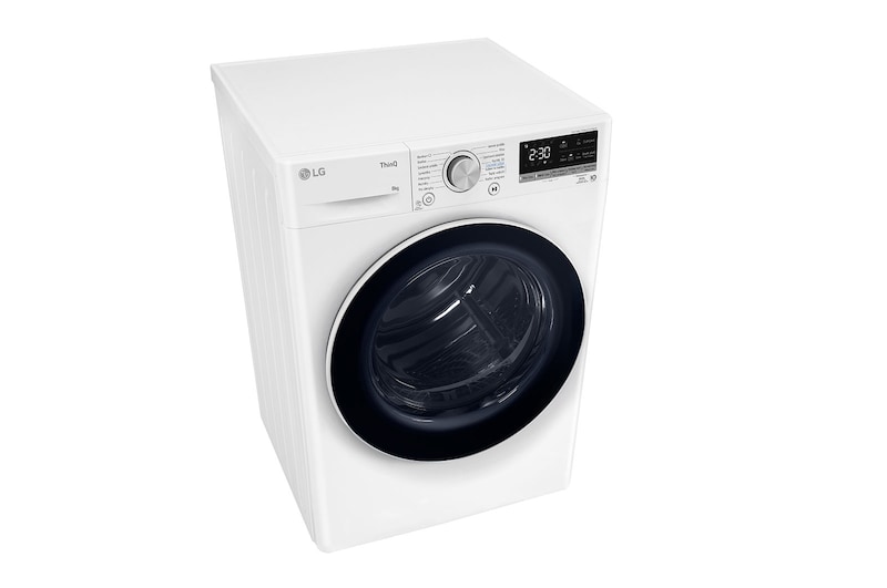 LG Sušička LG | 8 kg | DUAL Inverter Heat Pump™ |ThinQ™|Bílá, RC81V9AV4N