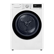 Čelní pohled na Sušička LG | 8 kg | DUAL Inverter Heat Pump™ |ThinQ™|Bílá RC81V9AV4N