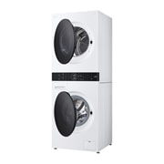 LG WashTower | 12 / 10 kg |1400 ot./min | AI DD™ | TurboWash™360°|Bílá, WT1210WWF