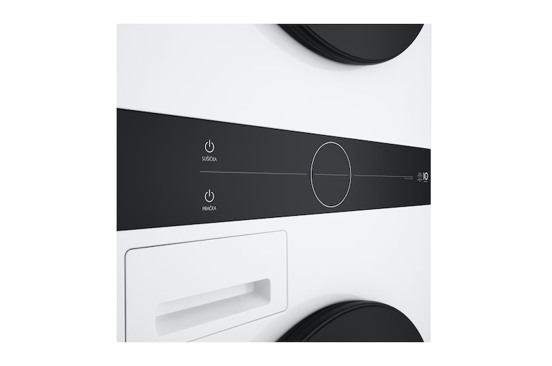 LG WashTower | 12 / 10 kg |1400 ot./min | AI DD™ | TurboWash™360°|Bílá, WT1210WWF