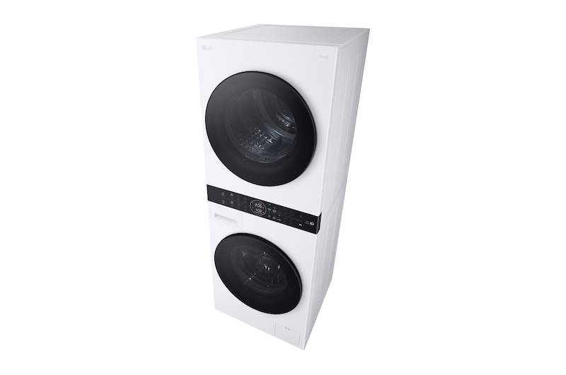 LG WashTower | 12 / 10 kg |1400 ot./min | AI DD™ | TurboWash™360°|Bílá, WT1210WWF