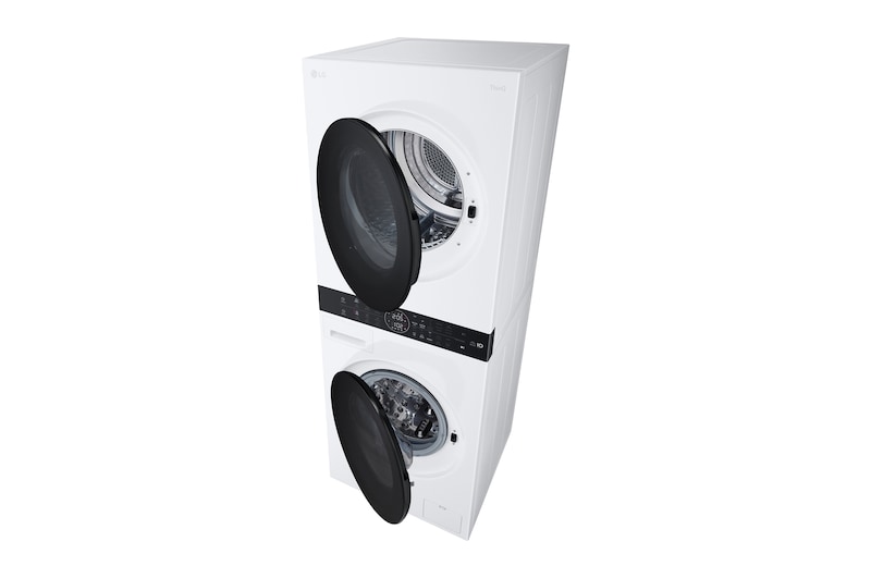 LG WashTower | 12 / 10 kg |1400 ot./min | AI DD™ | TurboWash™360°|Bílá, WT1210WWF