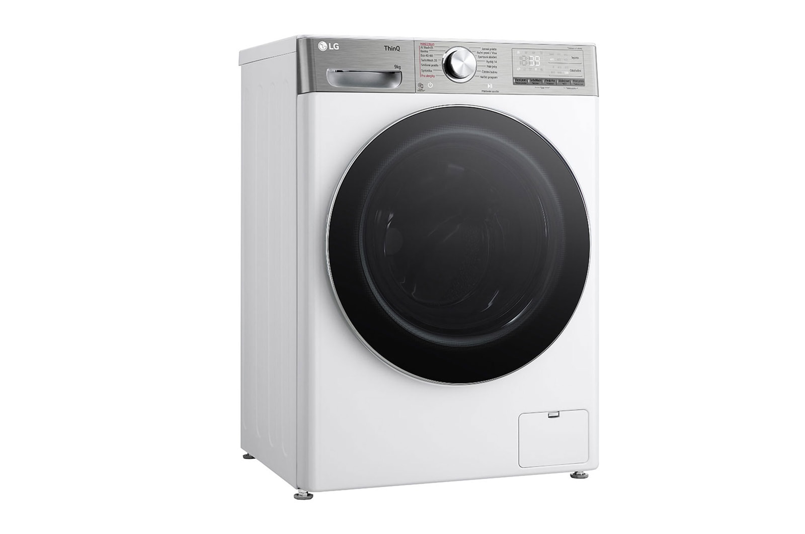 LG Slim parní pračka LG | 9 kg | A | 1200 ot./min | Direct Drive™ | AI DD™ |Bílá, FLR9A92WC