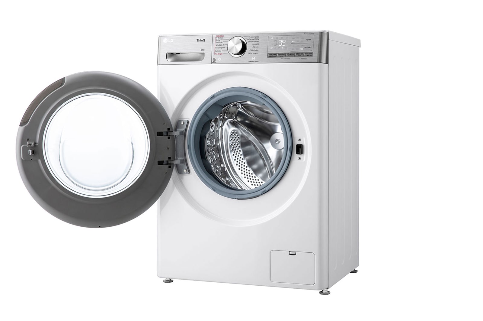 LG Slim parní pračka LG | 9 kg | A | 1200 ot./min | Direct Drive™ | AI DD™ |Bílá, FLR9A92WC