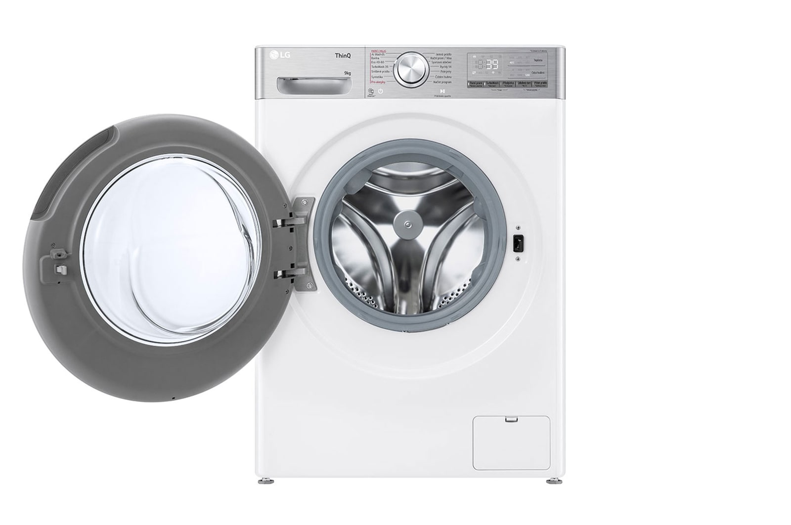 LG Slim parní pračka LG | 9 kg | A | 1200 ot./min | Direct Drive™ | AI DD™ |Bílá, FLR9A92WC
