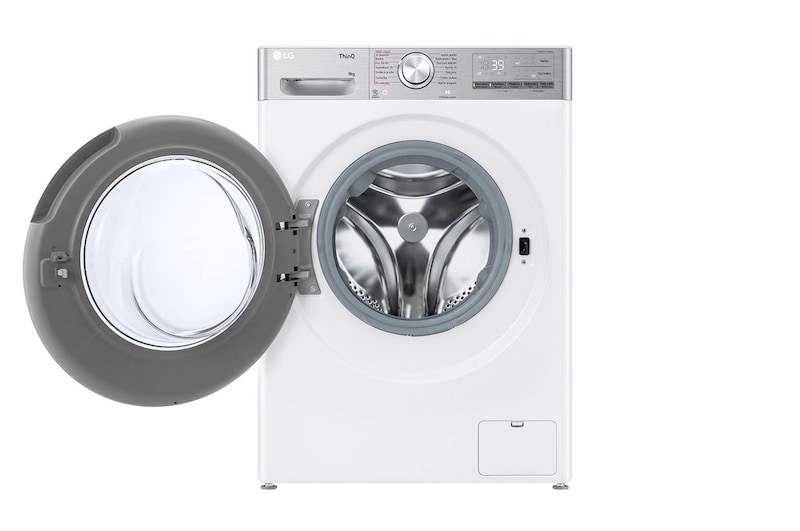 LG Slim parní pračka LG | 9 kg | A | 1200 ot./min | Direct Drive™ | AI DD™ |Bílá, FLR9A92WC
