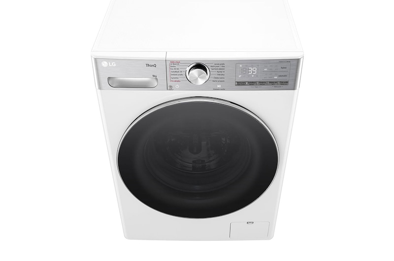 LG Slim parní pračka LG | 9 kg | A | 1200 ot./min | Direct Drive™ | AI DD™ |Bílá, FLR9A92WC