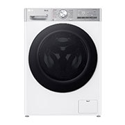 Čelní pohled na Slim parní pračka LG | 9 kg | A | 1200 ot./min | Direct Drive™ | AI DD™ |Bílá FLR9A92WC