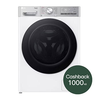 LG Slim parní pračka LG | 9 kg | A | 1200 ot./min | Direct Drive™ | AI DD™ |Bílá, FLR9A92WC